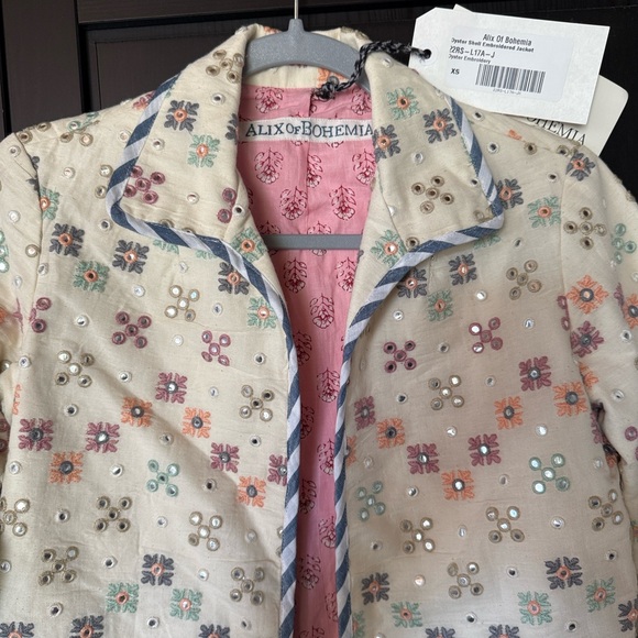 Alix of Bohemia Multicolor Embroidered Jacket Size XS - Picture 2 of 7